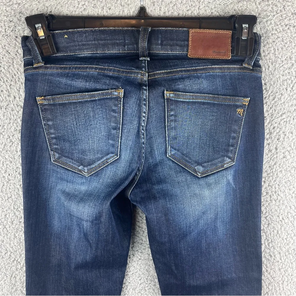 Madewell Women’s Skinny Skinny‎ Dark Wash Mid-Rise Cuffed Jeans Size 25 - Picture 11 of 14